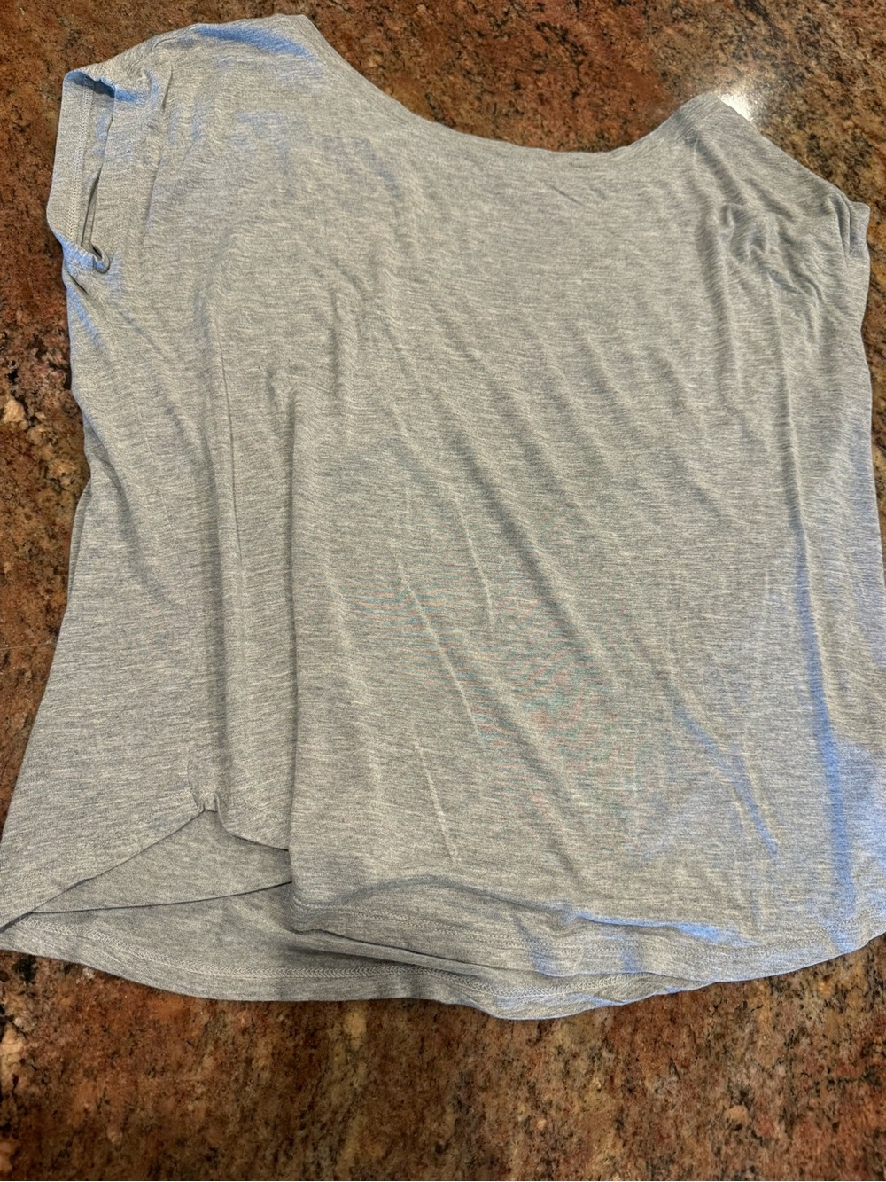 GAP Heather Gray Relaxed Scoop Neck Tee